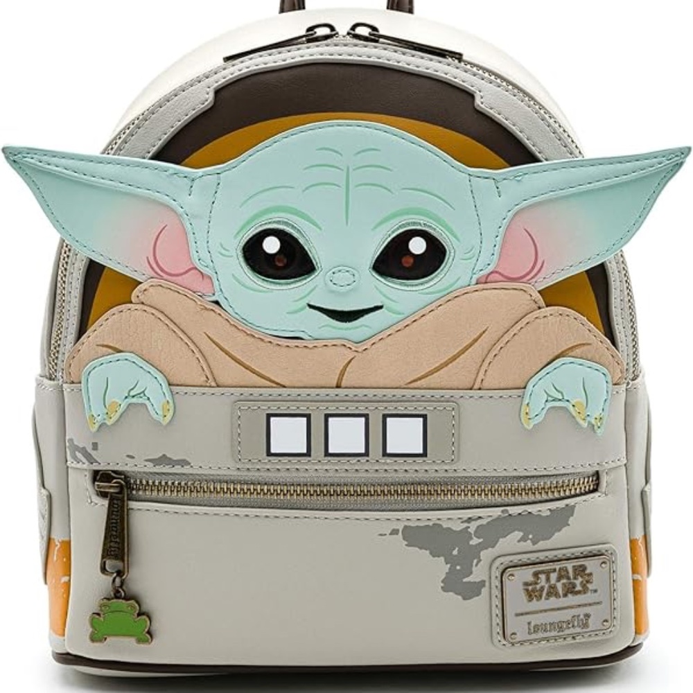 Loungefly Star Wars Baby Yoda The Mandalorian Womens Double Strap Shoulder Bag